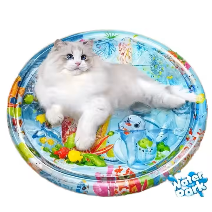 Premium Tummy Time Water Play Mat for Babies – Inflatable Sensory Activity Mat for Infants and Toddlers Aged 3–24 Months – Baby Toy for Muscle Development, Marine Animal Design, BPA-Free, 4 Styles Kids