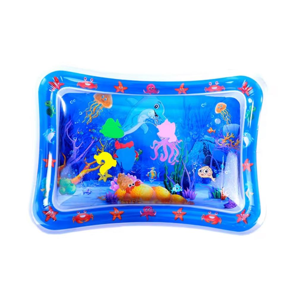 Premium Tummy Time Water Play Mat for Babies – Inflatable Sensory Activity Mat for Infants and Toddlers Aged 3–24 Months – Baby Toy for Muscle Development, Marine Animal Design, BPA-Free, 4 Styles Kids