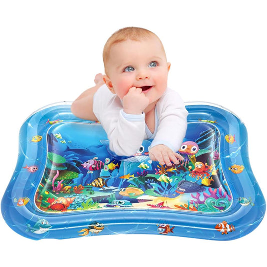 Premium Tummy Time Water Play Mat for Babies – Inflatable Sensory Activity Mat for Infants and Toddlers Aged 3–24 Months – Baby Toy for Muscle Development, Marine Animal Design, BPA-Free, 4 Styles Kids