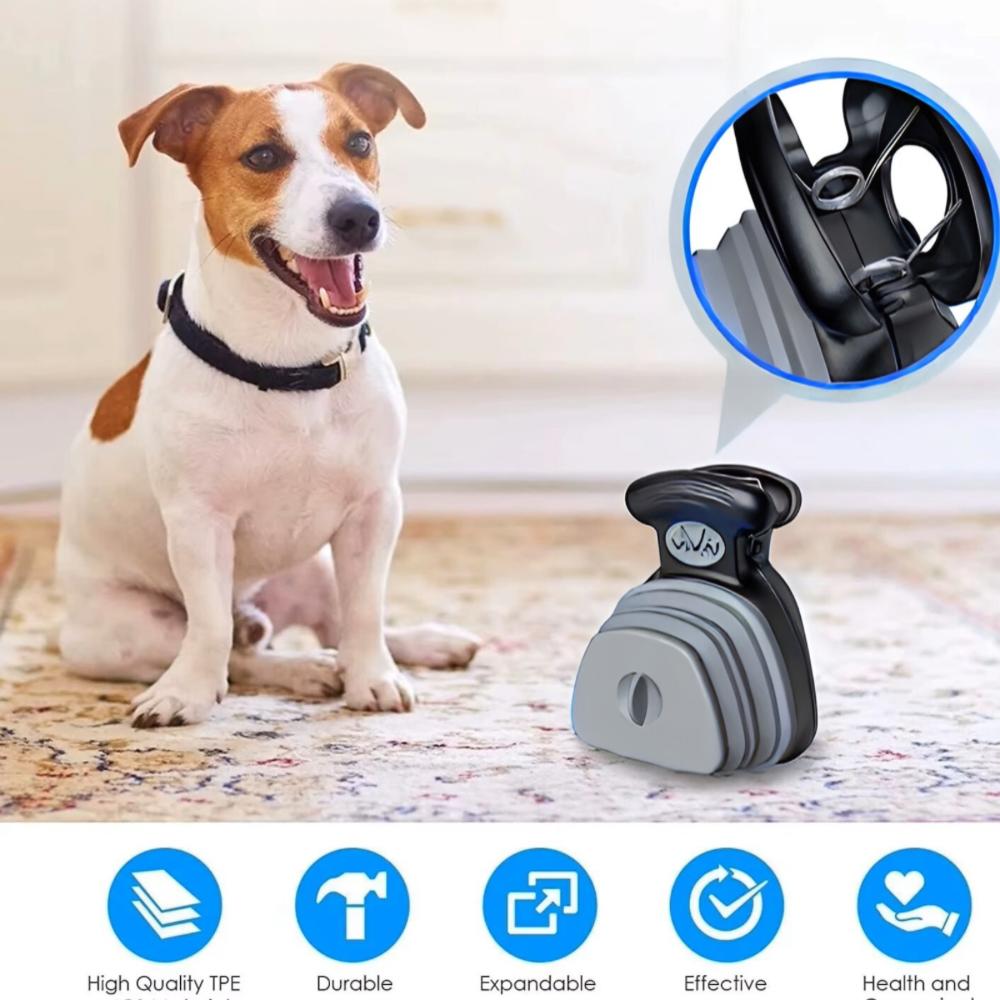 Portable Pet Waste Scooper with Built-In Bag Dispenser – Hygienic One-Handed Cleanup for Dogs & Cats, Ideal for Home or Walks (Includes 1 Roll of Bags)